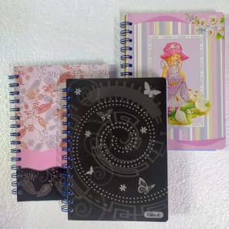 CUADERNO PEQUEÑO ESPIRAL MIXTO DE 2 LINEAS Y CUADROS 100 HOJAS