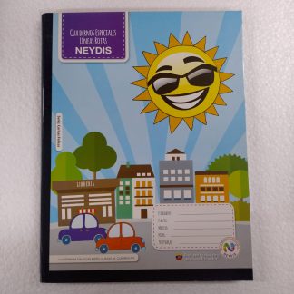 CUADERNO COSIDO (A4) GRANDE 4 LINEAS N.2 CUADRO N.10 100 HOJAS